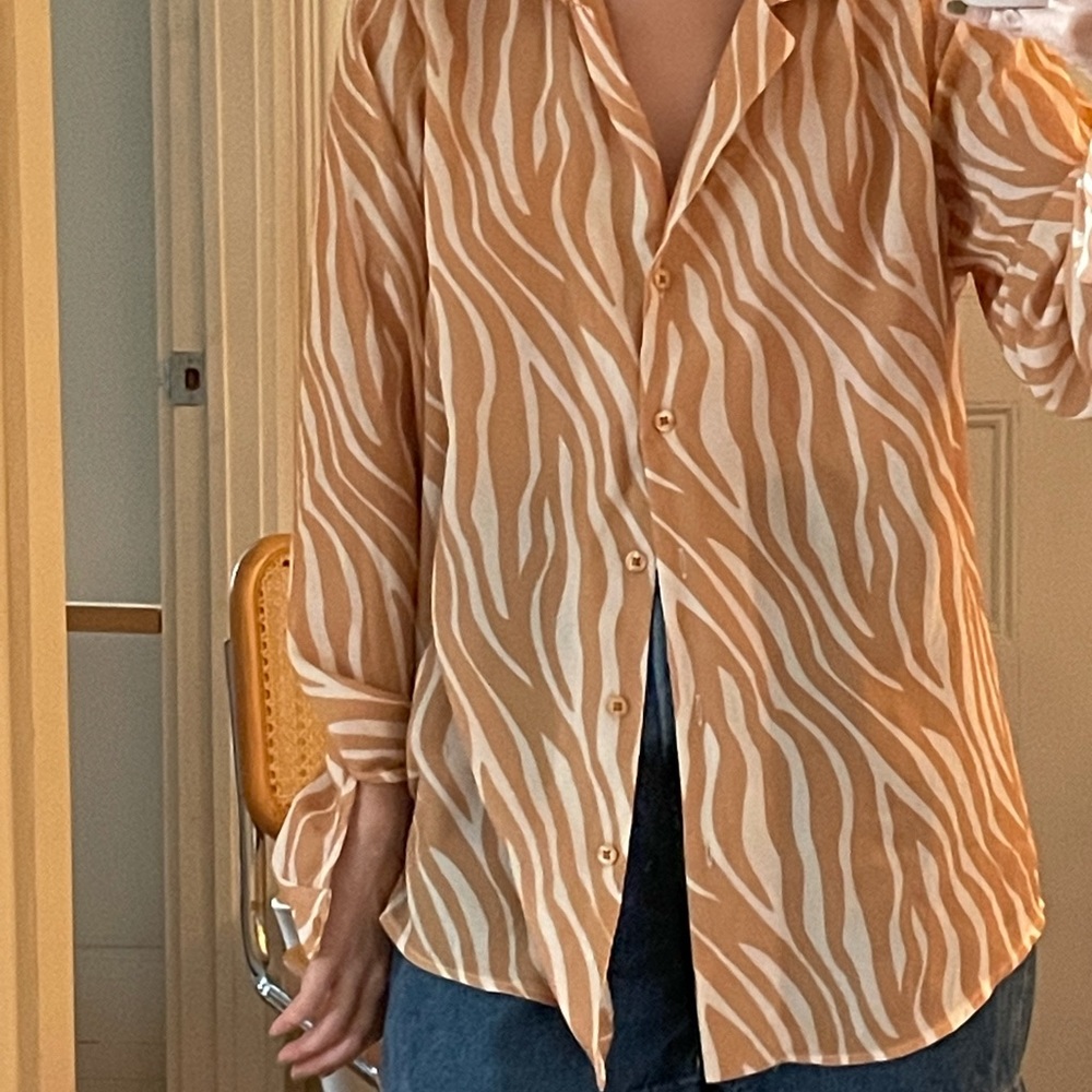 Psychedelic print blouse